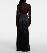 Dolce&Gabbana Silk satin maxi skirt