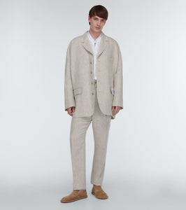 Dolce&Gabbana Single-breasted linen blazer