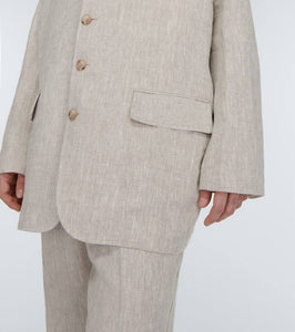 Dolce&Gabbana Single-breasted linen blazer