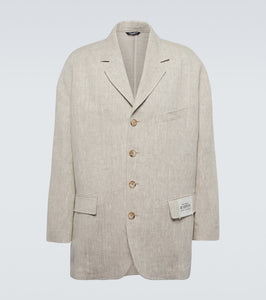 Dolce&Gabbana Single-breasted linen blazer