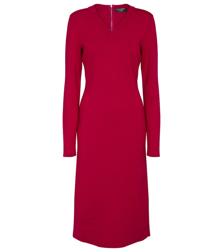Dolce&Gabbana Stretch-wool midi dress. Dolce&Gabbana 弹力羊毛中长连衣裙