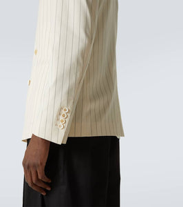 Dolce&Gabbana Striped cotton-blend blazer