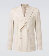 Dolce&Gabbana Striped cotton-blend blazer