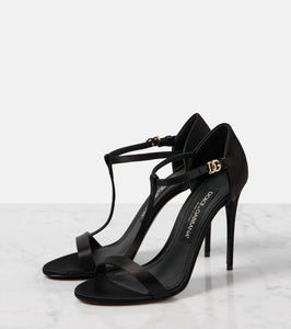 Dolce&Gabbana T-bar satin sandals
