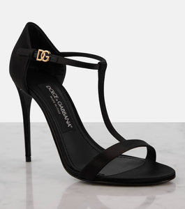 Dolce&Gabbana T-bar satin sandals