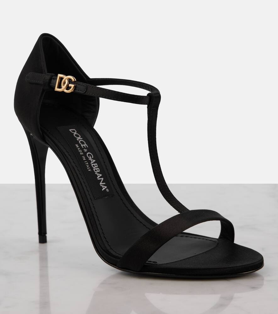 Dolce&Gabbana T-bar satin sandals