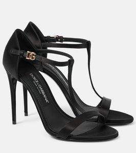 Dolce&Gabbana T-bar satin sandals