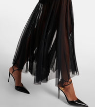 Dolce&Gabbana Tulle-trimmed maxi skirt