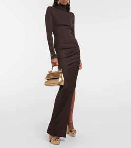 Dolce&Gabbana Turtleneck jersey maxi dress