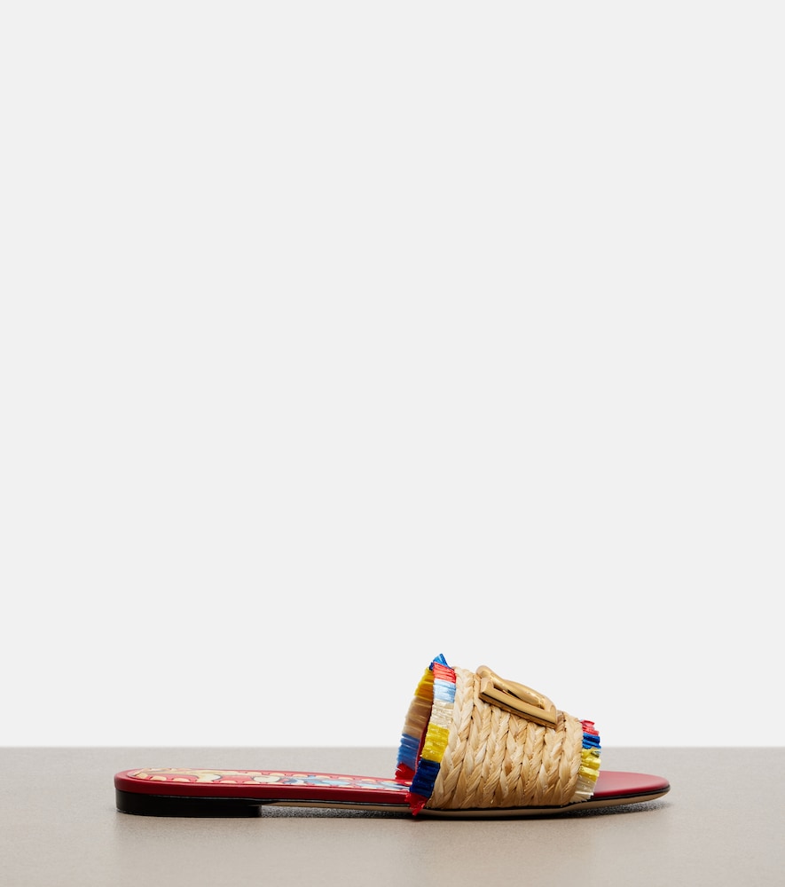 Multicoloured Dolce&Gabbana DG slides - Slides