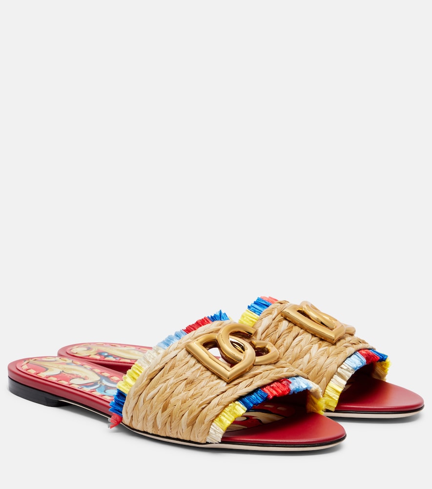 Multicoloured Dolce&Gabbana DG slides - Slides
