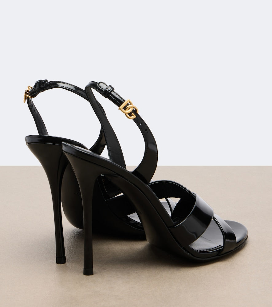 Dolce&Gabbana Leather sandals (Black) - High-Heel Sandals