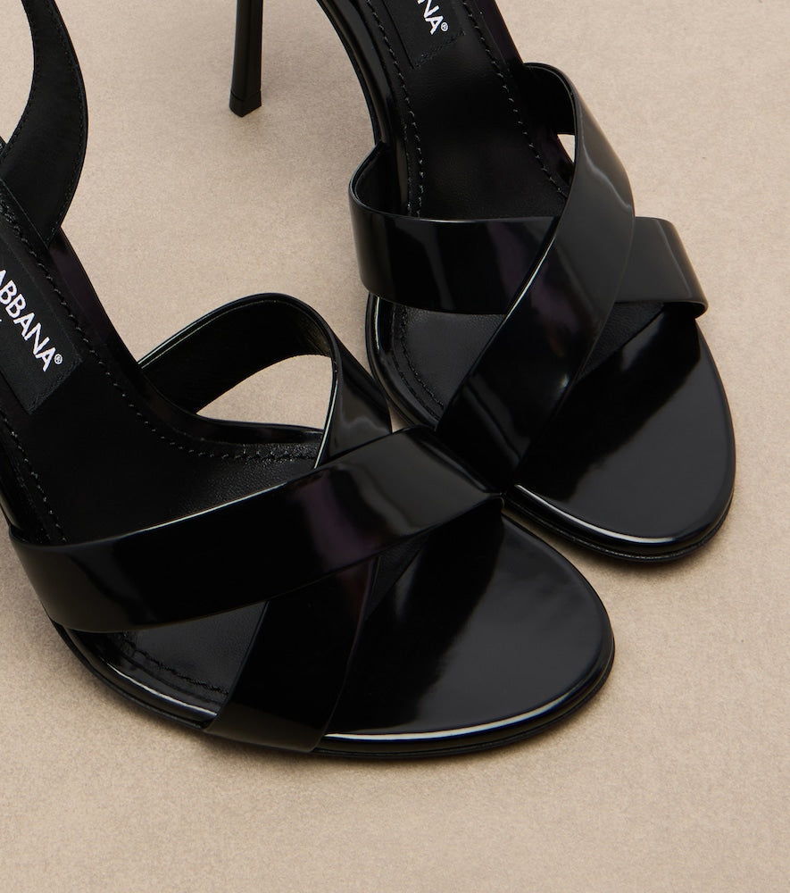 Dolce&Gabbana Leather sandals (Black) - High-Heel Sandals