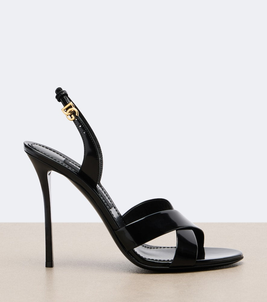Dolce&Gabbana Leather sandals (Black) - High-Heel Sandals