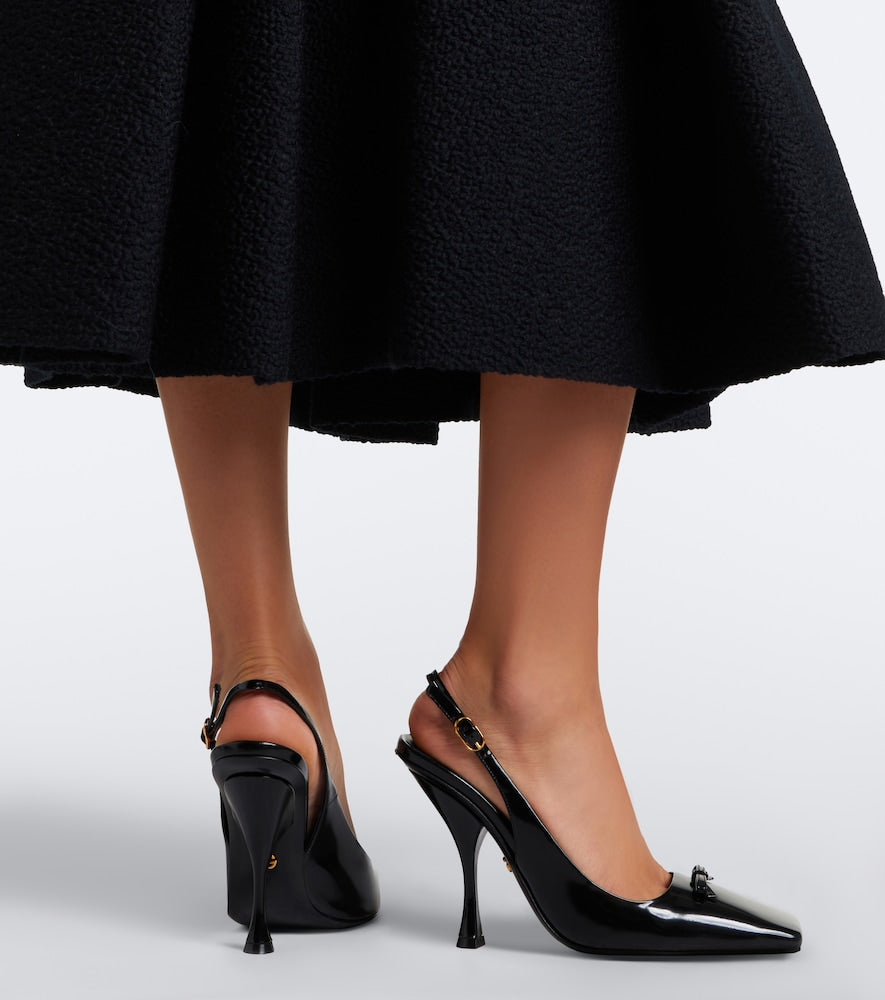 Black Dolce&Gabbana Patent leather slingback pumps - High-Heel Pumps