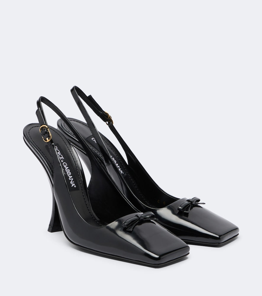Black Dolce&Gabbana Patent leather slingback pumps - High-Heel Pumps