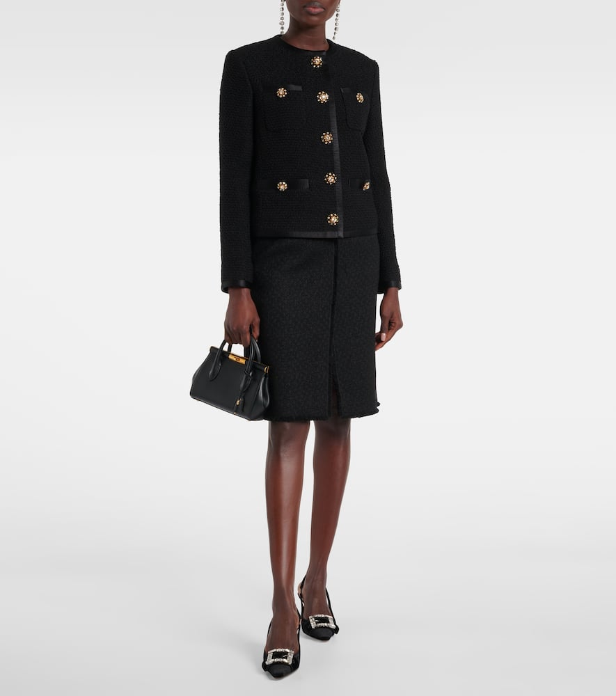 Dolce&Gabbana Wool and silk-blend tweed jacket