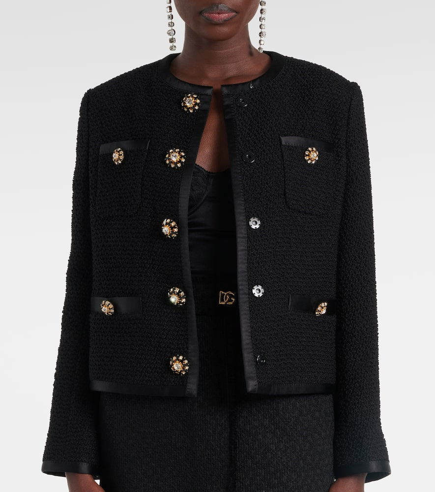 Dolce&Gabbana Wool and silk-blend tweed jacket