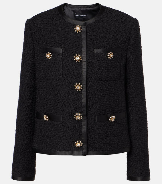 Dolce&Gabbana Wool and silk-blend tweed jacket
