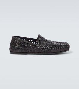 Dolce&Gabbana Woven leather driving shoes