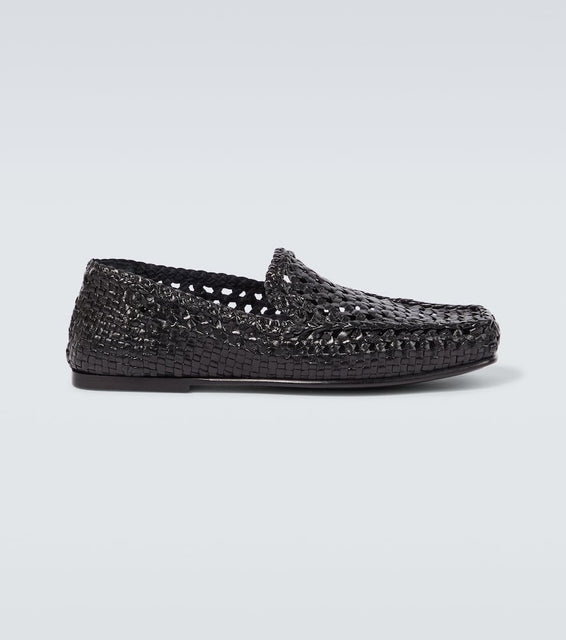 Dolce&Gabbana Woven leather driving shoes