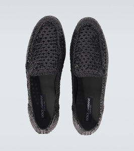 Dolce&Gabbana Woven leather loafers