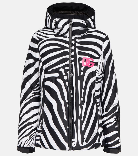 Dolce&Gabbana Zebra-print ski jacket