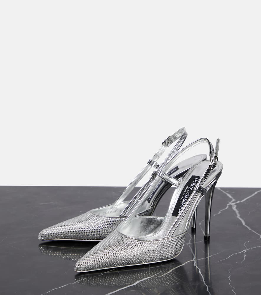 Dolce&Gabbana x Kim Lollo embellished leather pumps