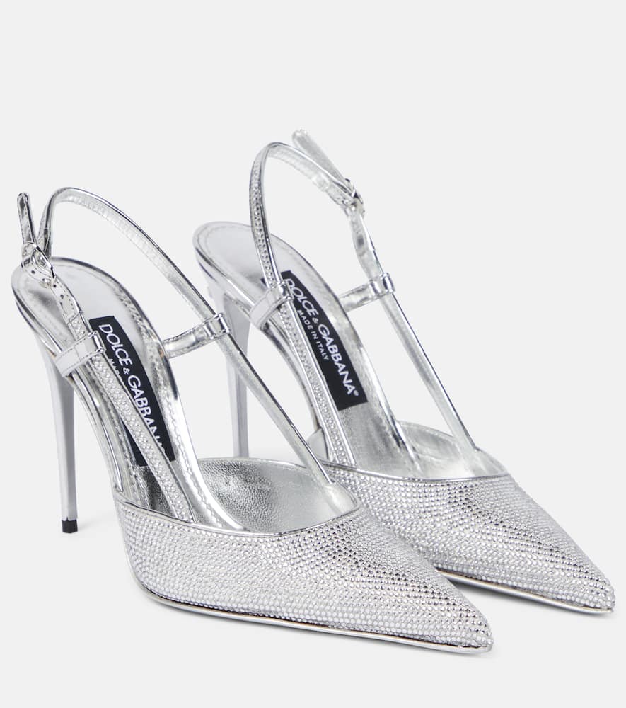 Dolce&Gabbana x Kim Lollo embellished leather pumps