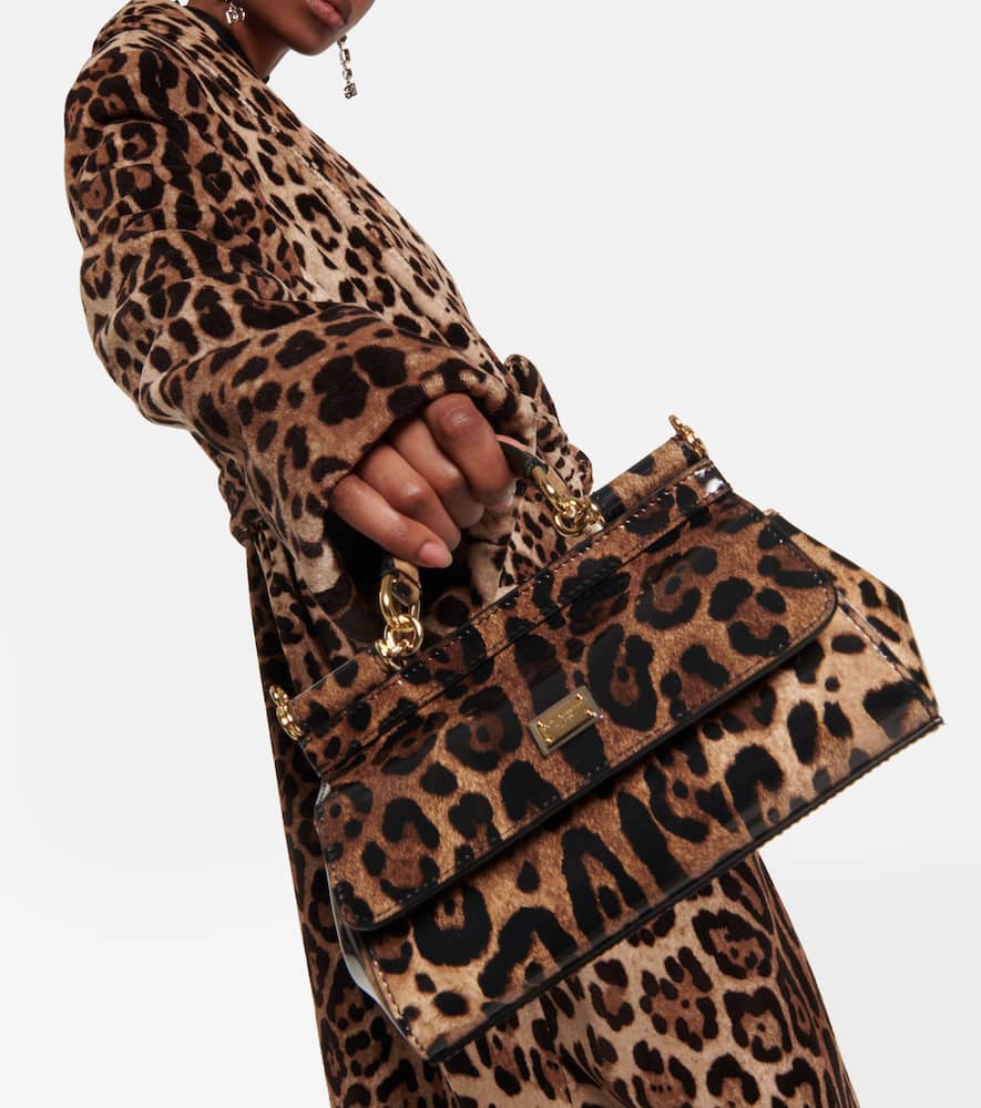 Dolce&Gabbana x Kim Sicily Small leather shoulder bag