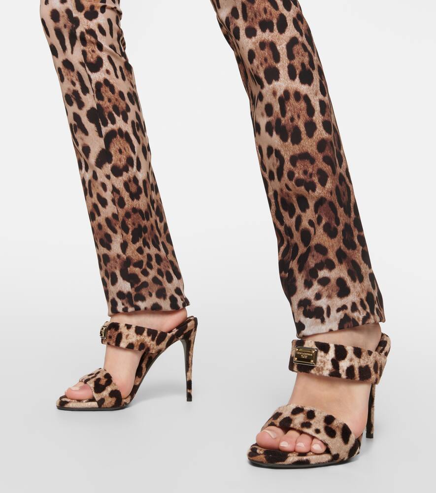 Dolce&Gabbana x Kim printed terry mules