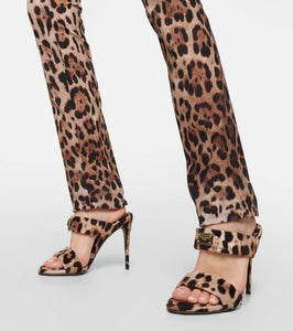 Dolce&Gabbana x Kim printed terry mules