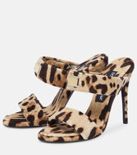 Dolce&Gabbana x Kim printed terry mules