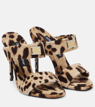 Dolce&Gabbana x Kim printed terry mules