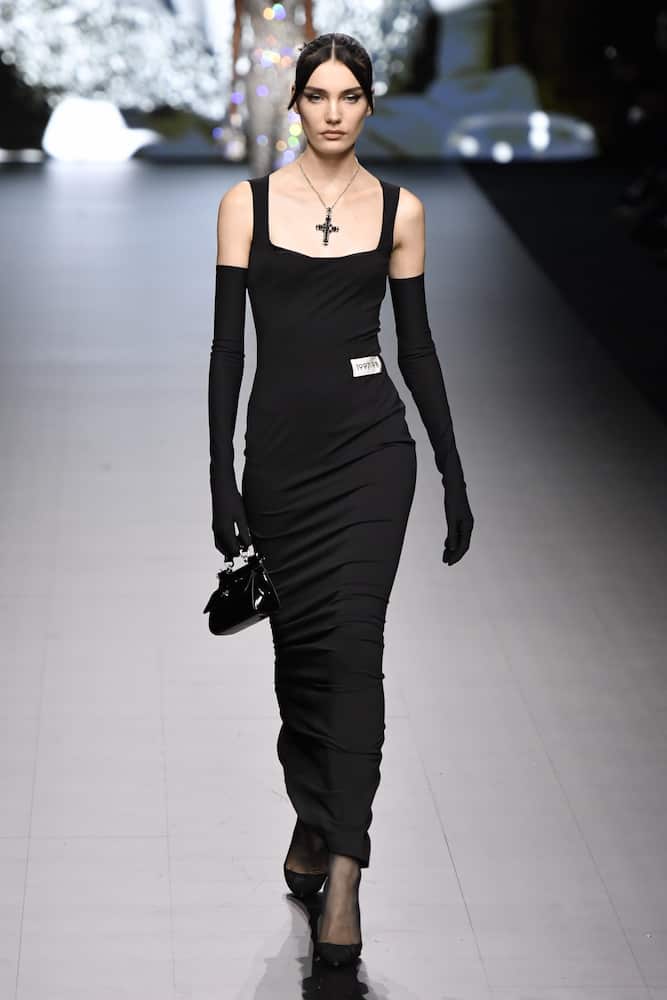 Dolce&Gabbana x Kim ribbed-knit maxi dress