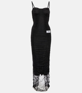 Dolce&Gabbana x Kim ruched tulle maxi dress