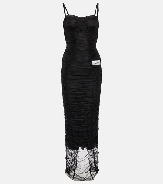 Dolce&Gabbana x Kim ruched tulle maxi dress