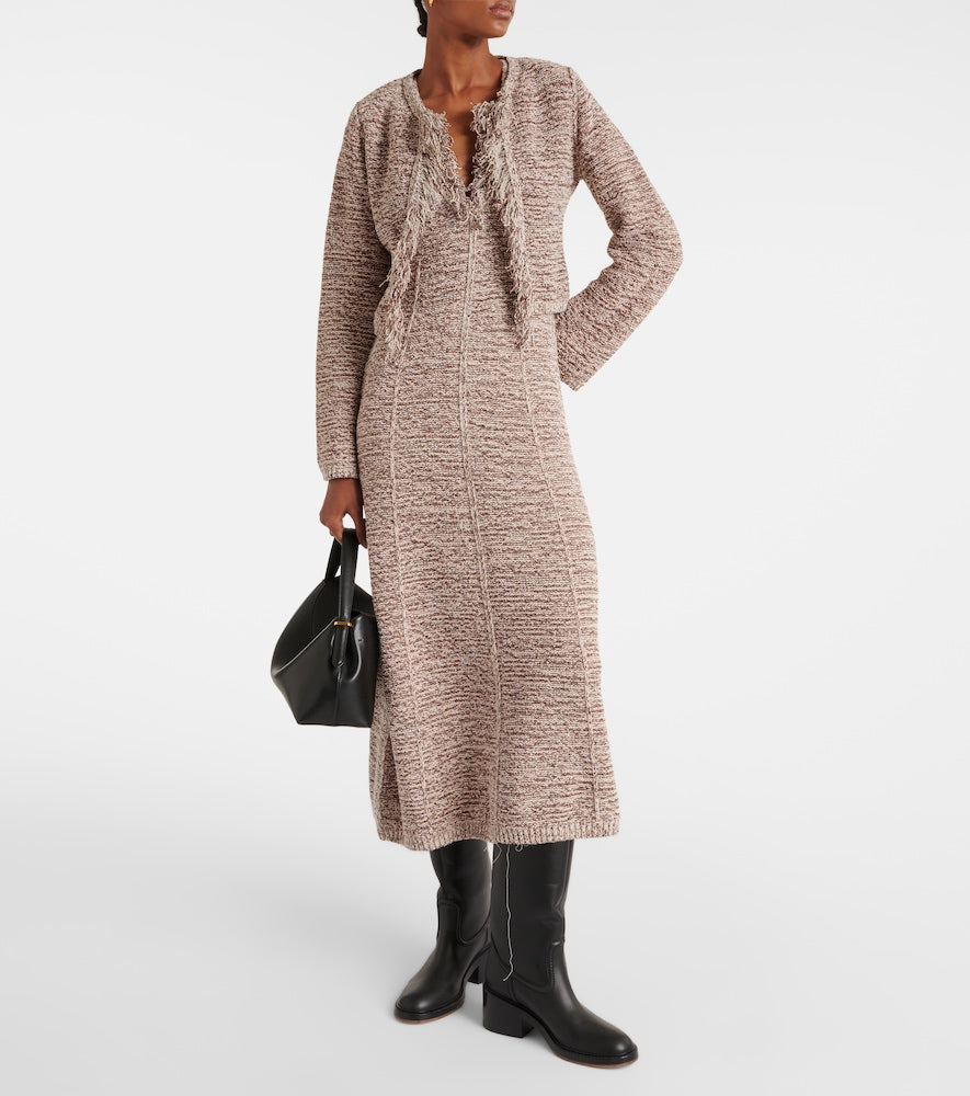 Dorothee Schumacher Autumn Sparkle knitted midi dress