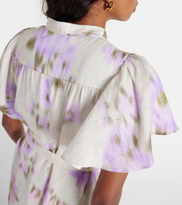 Dorothee Schumacher Blooming Volumes floral cotton midi dress