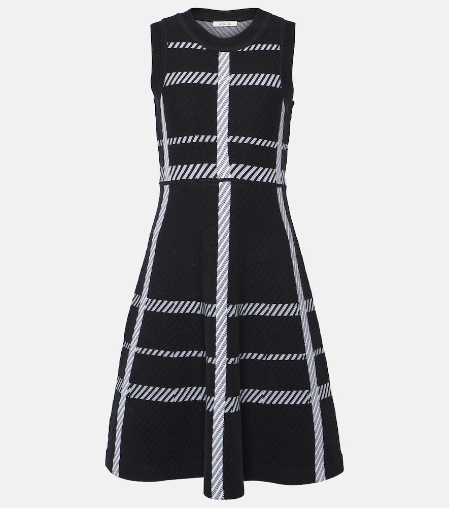 Dorothee Schumacher Checked midi dress. 多萝西·舒马赫格纹中长连衣裙