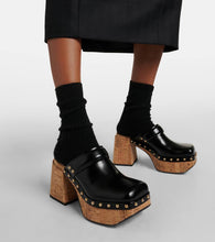Dorothee Schumacher Cork Contrast leather clogs
