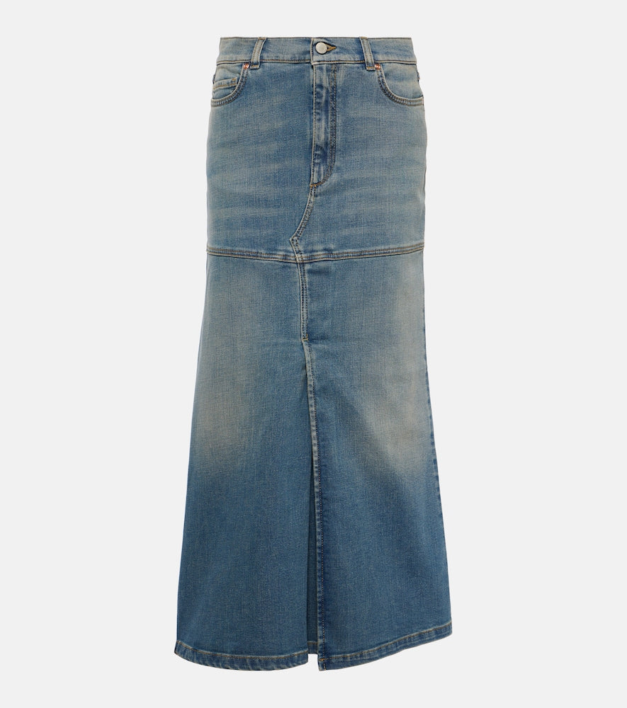 Dorothee Schumacher Denim Love denim midi skirt - Dorothee Schumacher Denim Love 牛仔中长半身裙