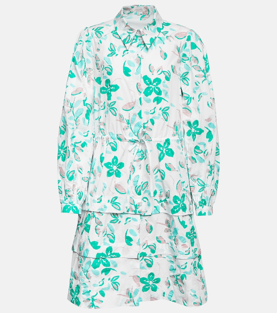 Dorothee Schumacher Floral cotton poplin shirt dress. 多萝西·舒马赫花卉棉府绸衬衫裙
