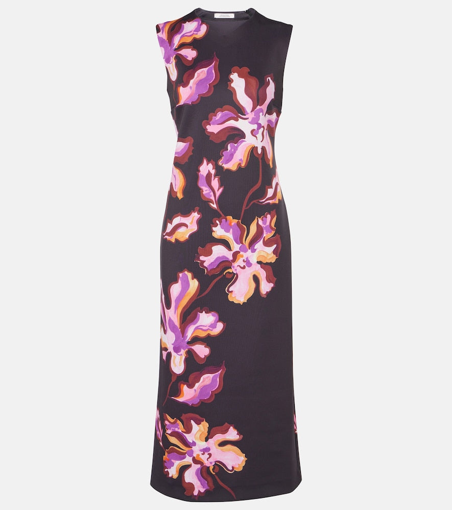 Dorothee Schumacher Floral neoprene midi dress. 多萝西·舒马赫花卉图案氯丁橡胶中长连衣裙