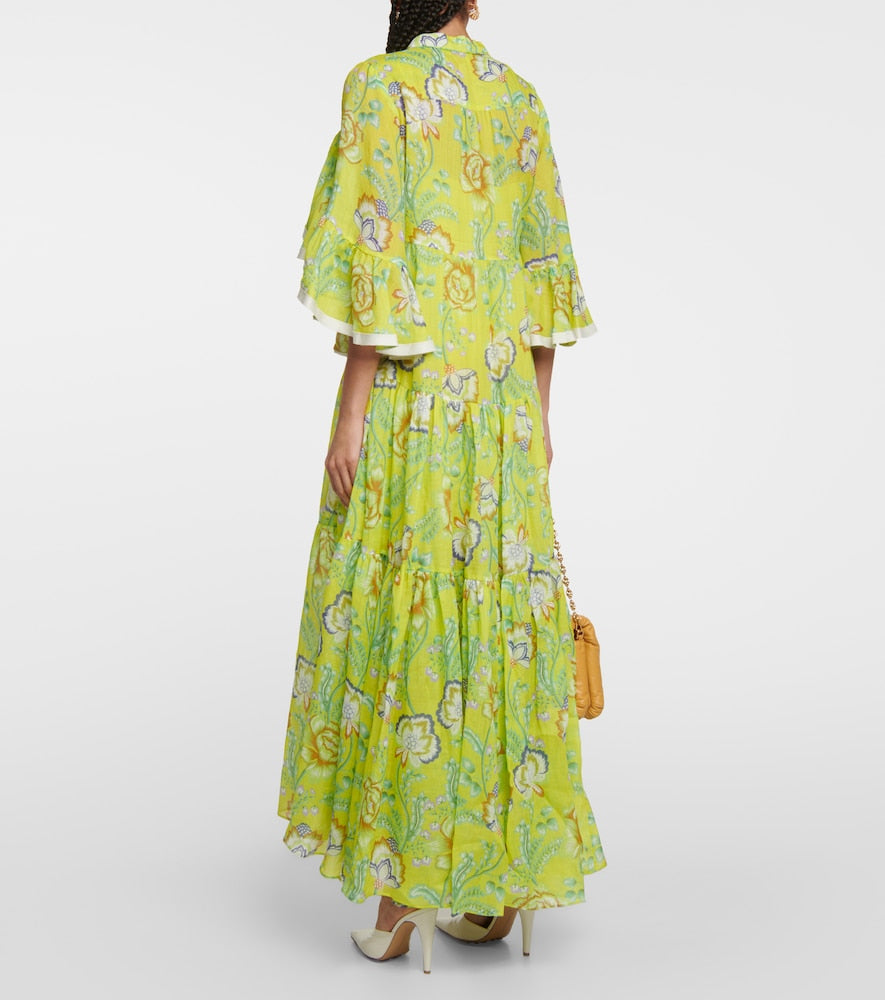 Dorothee Schumacher Floral ramie maxi dress