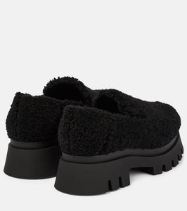 Dorothee Schumacher Furry Chic shearling platform loafers