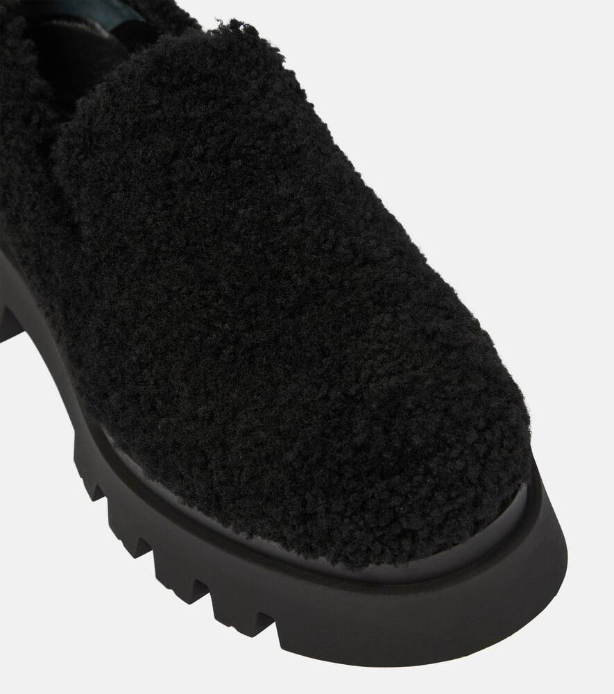 Dorothee Schumacher Furry Chic shearling platform loafers