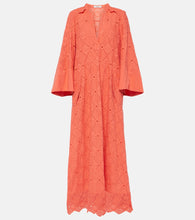 Dorothee Schumacher Generous Gaze broderie anglaise kaftan. Dorothee Schumacher 慷慨凝视 英式刺绣长罩衫裙