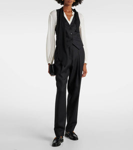 Dorothee Schumacher Modern Sophistication pinstripe wool vest