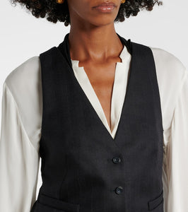 Dorothee Schumacher Modern Sophistication pinstripe wool vest